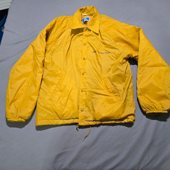 Champion Other - Vintage Champion Coaches Jacket Mens Large Gold John Purdue Club USA Made 80's